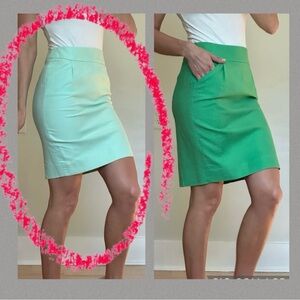 J. Crew Mint Green Pencil Skirt